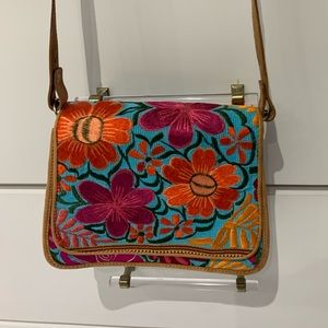 Floral Crossbody Bag | Handmade embroidery